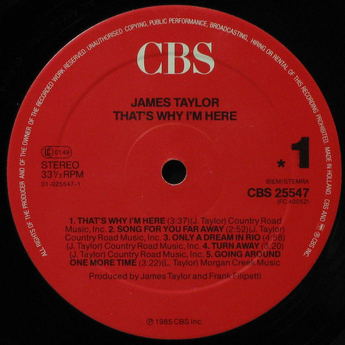 LP James Taylor — That's Why I'm Here фото 2