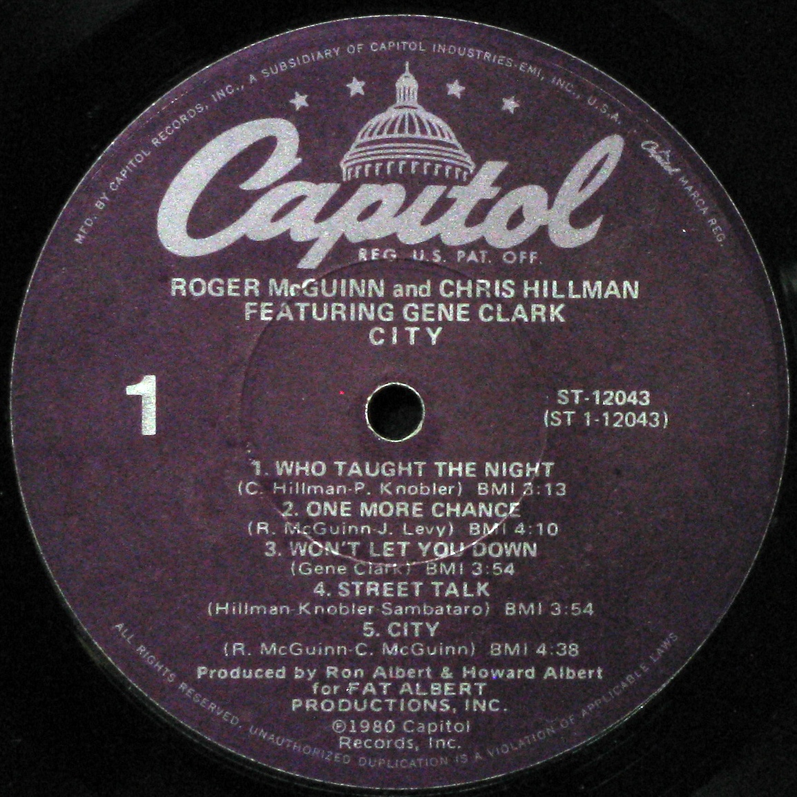 LP Roger McGuinn & Chris Hillman Featuring Gene Clark — City фото 2