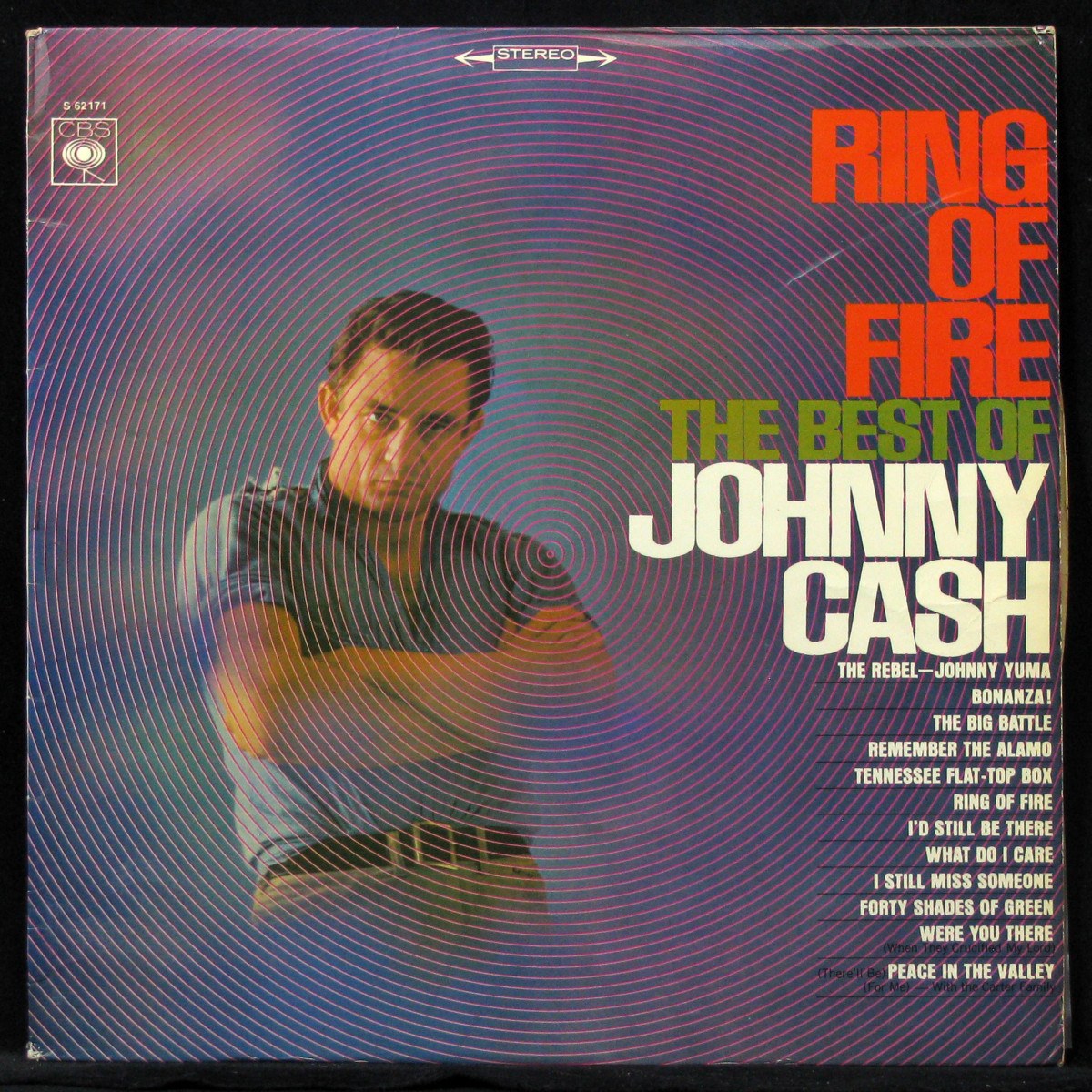 LP Johnny Cash — Ring Of Fire - The Best Of Johnny Cash фото