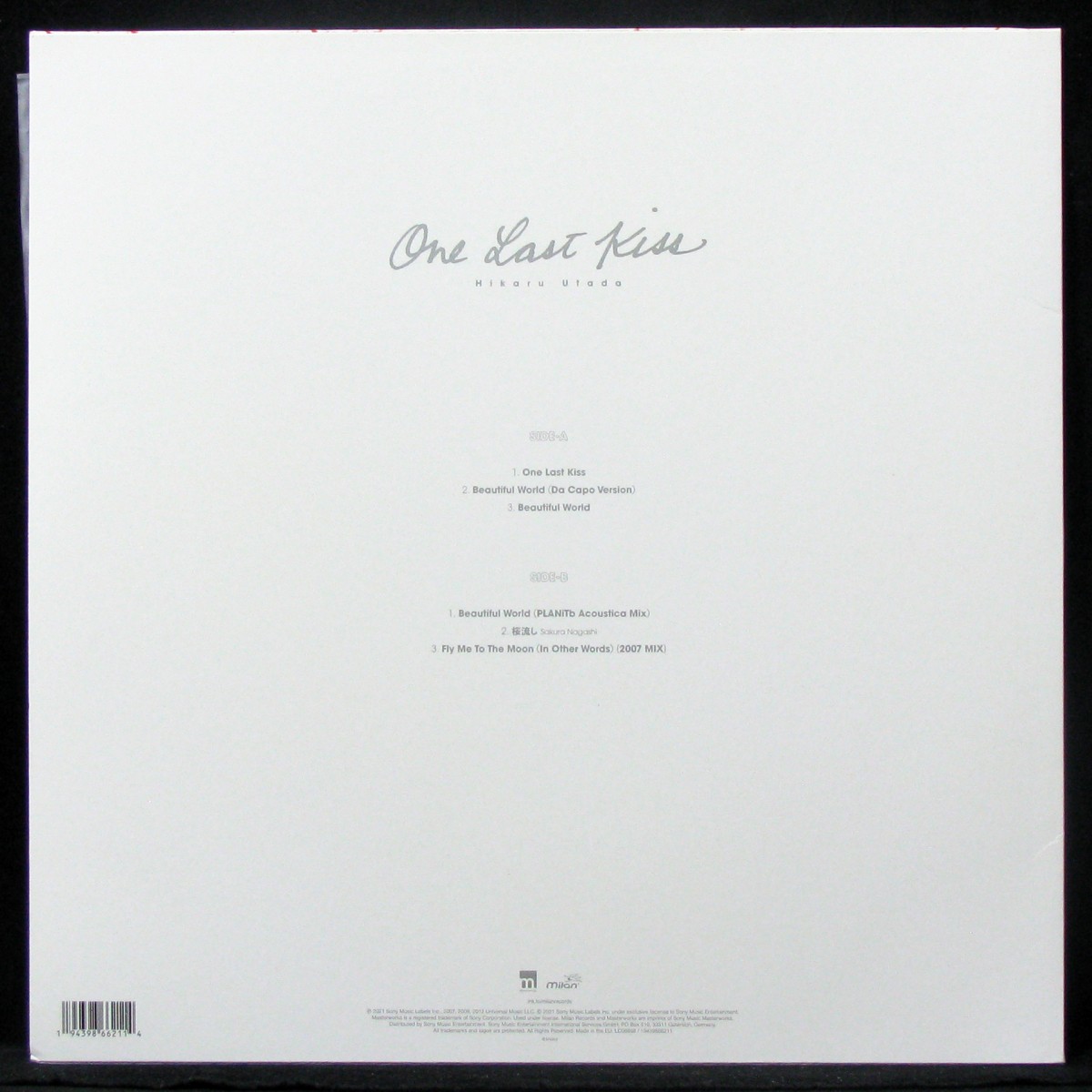 LP Utada Hikaru — One Last Kiss (coloured vinyl, EP) фото 2