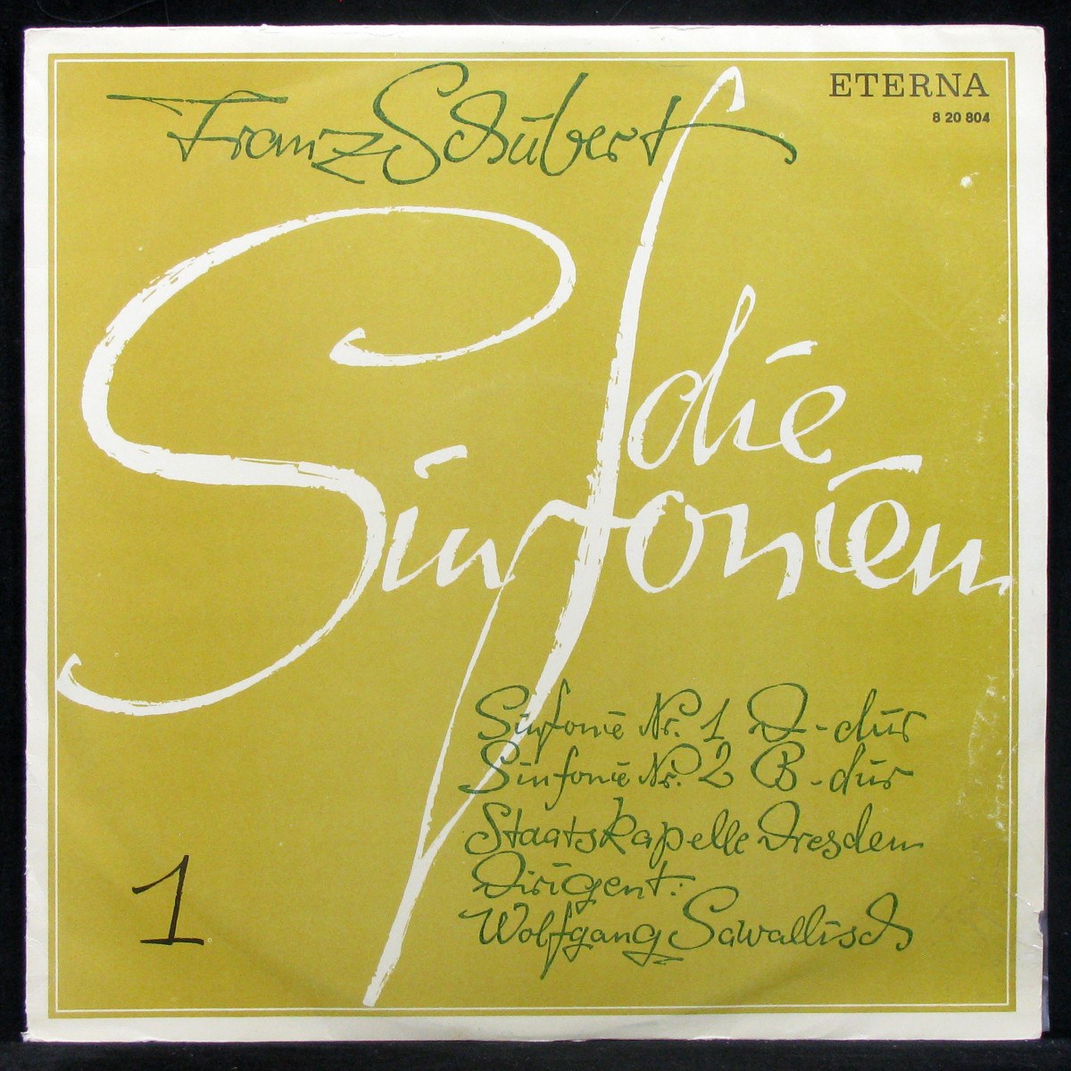 LP Wolfgang Sawallisch — Franz Schubert: Sin. No. 1 D-dur / Sin. No. 2 B-dur фото