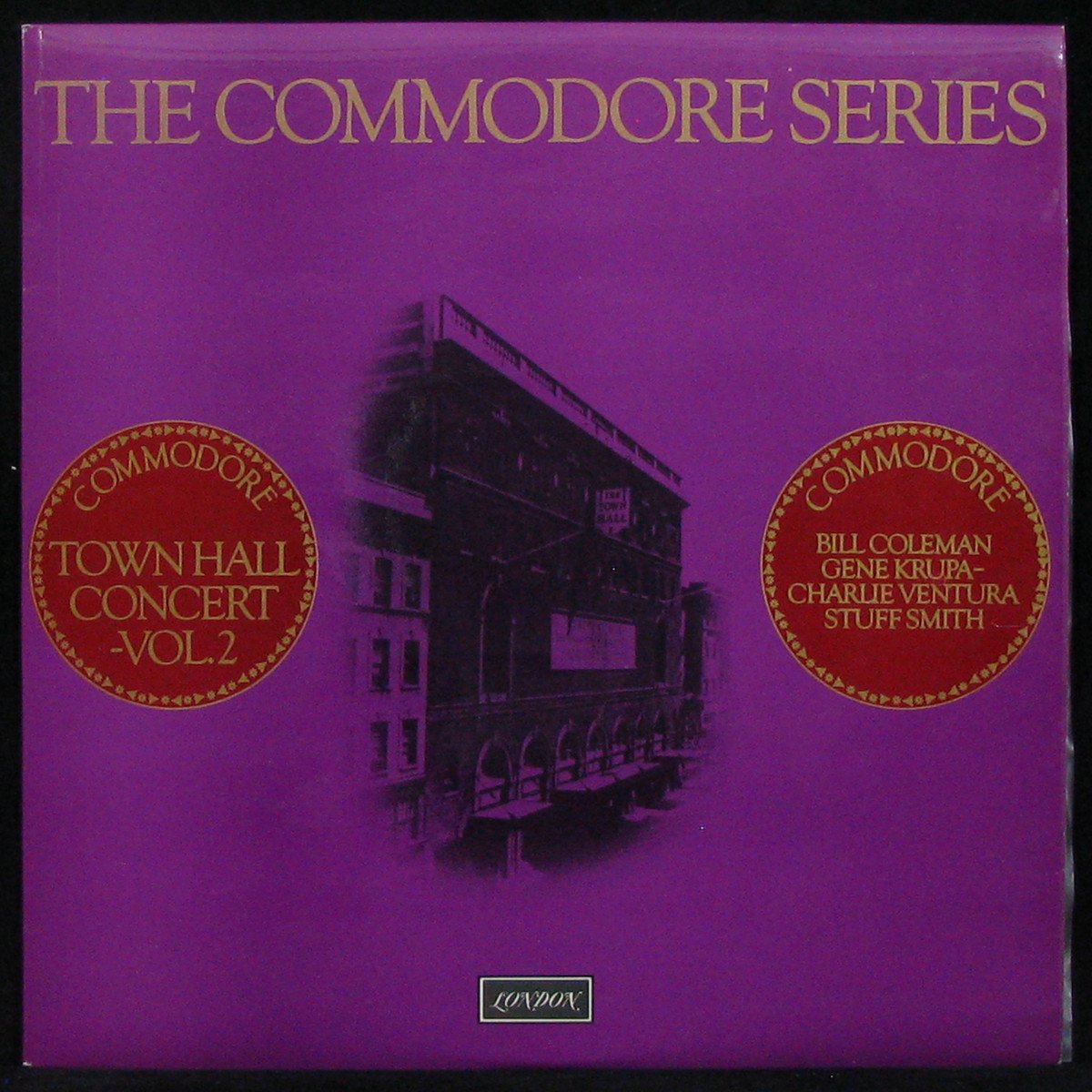 LP Bill Coleman Quartet — Town Hall Concert Vol. 2 (mono) фото
