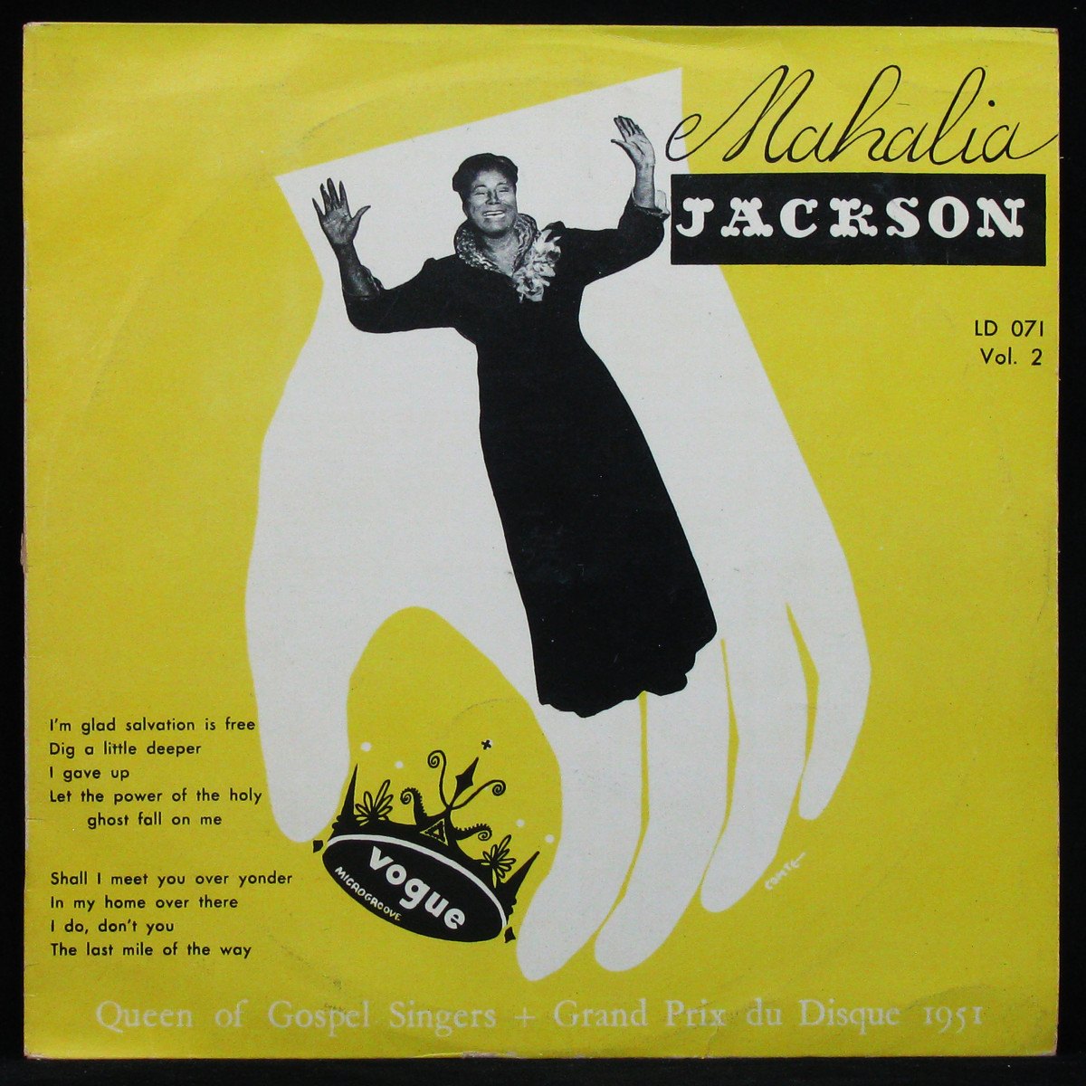Singers　Mahalia　пластинку　EX+/EX+　Купить　виниловую　Of　Gospel　Jackson　1951,　Queen　(mono),
