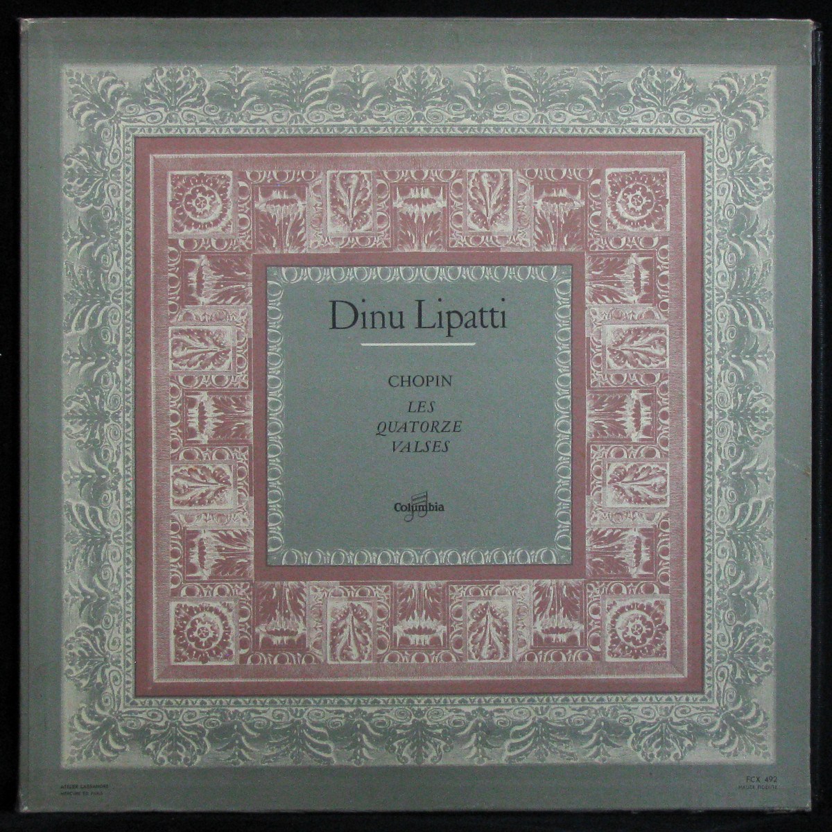 LP Dinu Lipatti — Chopin: Les Quatorze Valses (mono, + booklet) фото