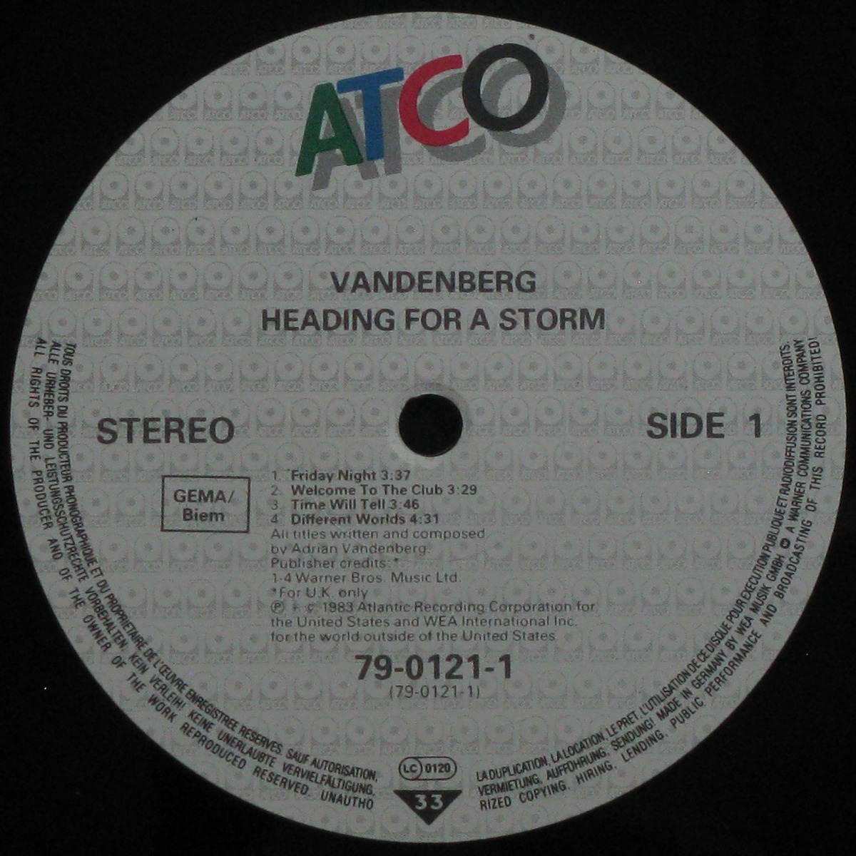 LP Vandenberg — Heading For A Storm фото 2