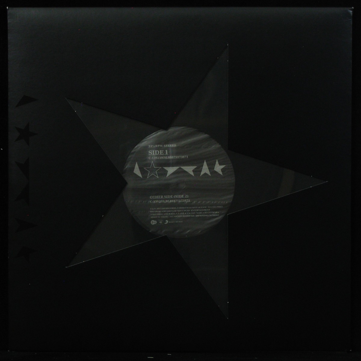 LP David Bowie — Blackstar (+ booklet) фото