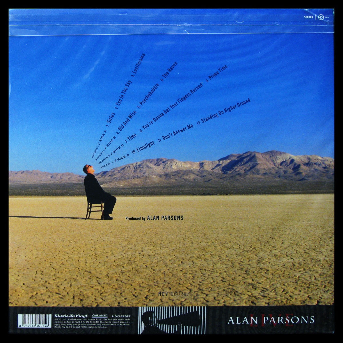 LP Alan Parsons — Live (2LP, coloured vinyl) фото 2