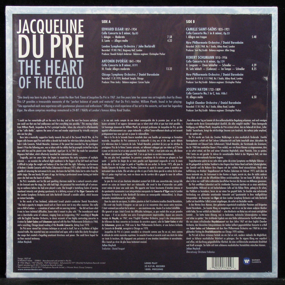 LP Jacqueline Du Pre — Heart Of The Cello фото 2