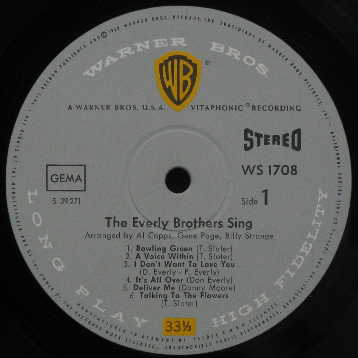 LP Everly Brothers — Everly Brothers Sing Great Country Hits фото 2