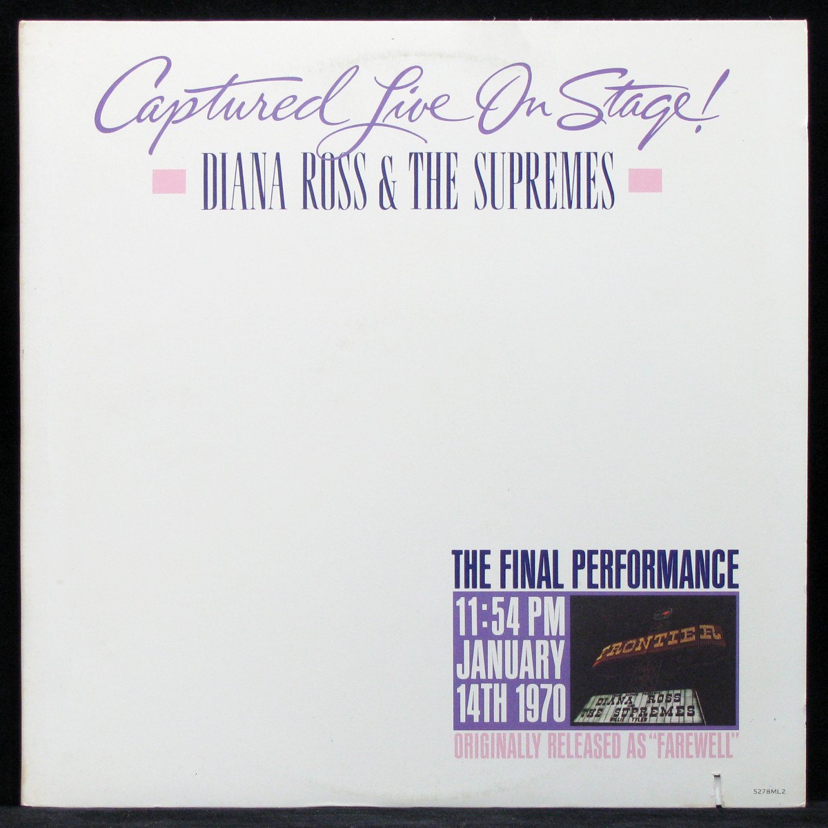 LP Diana Ross & The Supremes — Captured Live On Stage! (2LP) фото