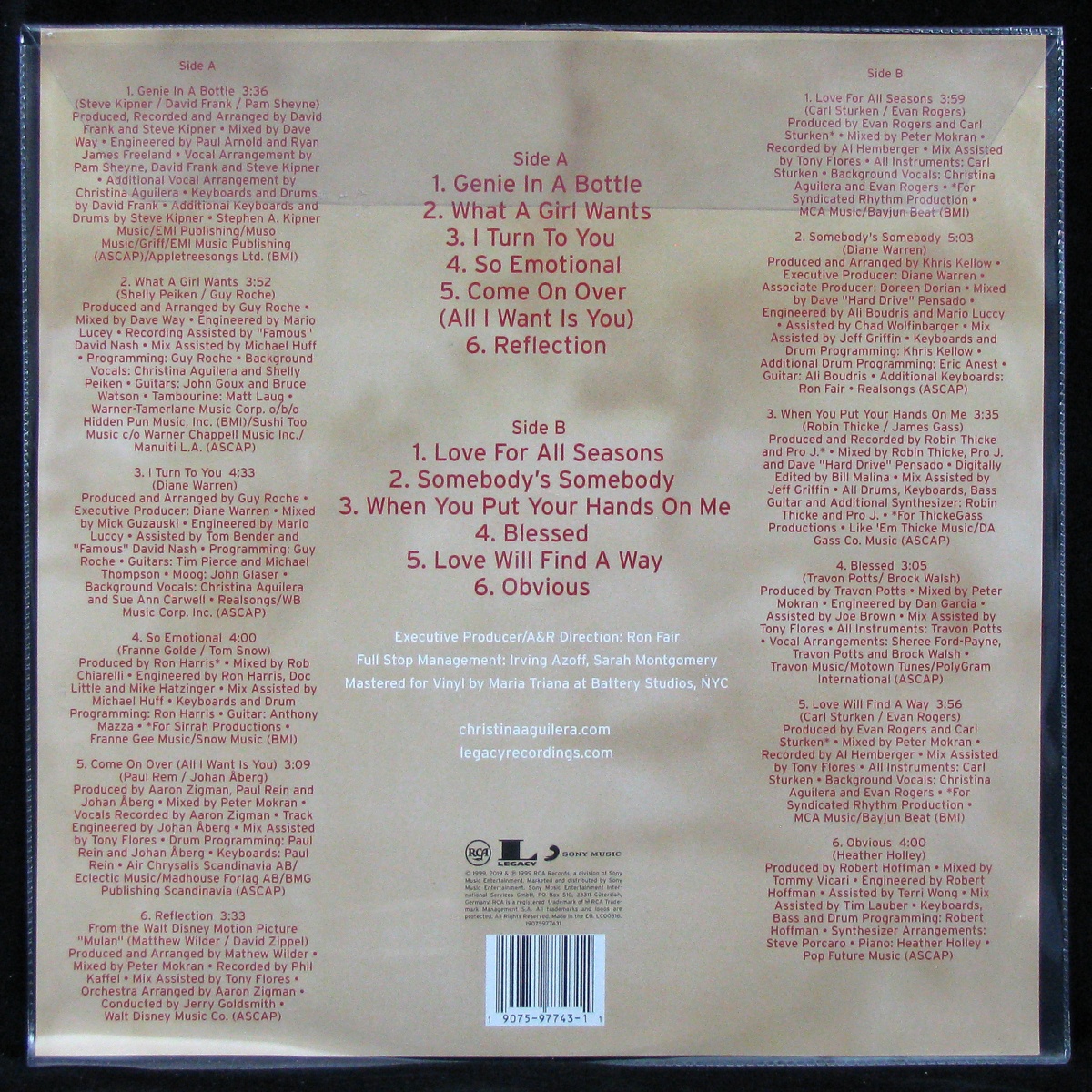 LP Christina Aguilera — Christina Aguilera (picture disc) фото 2