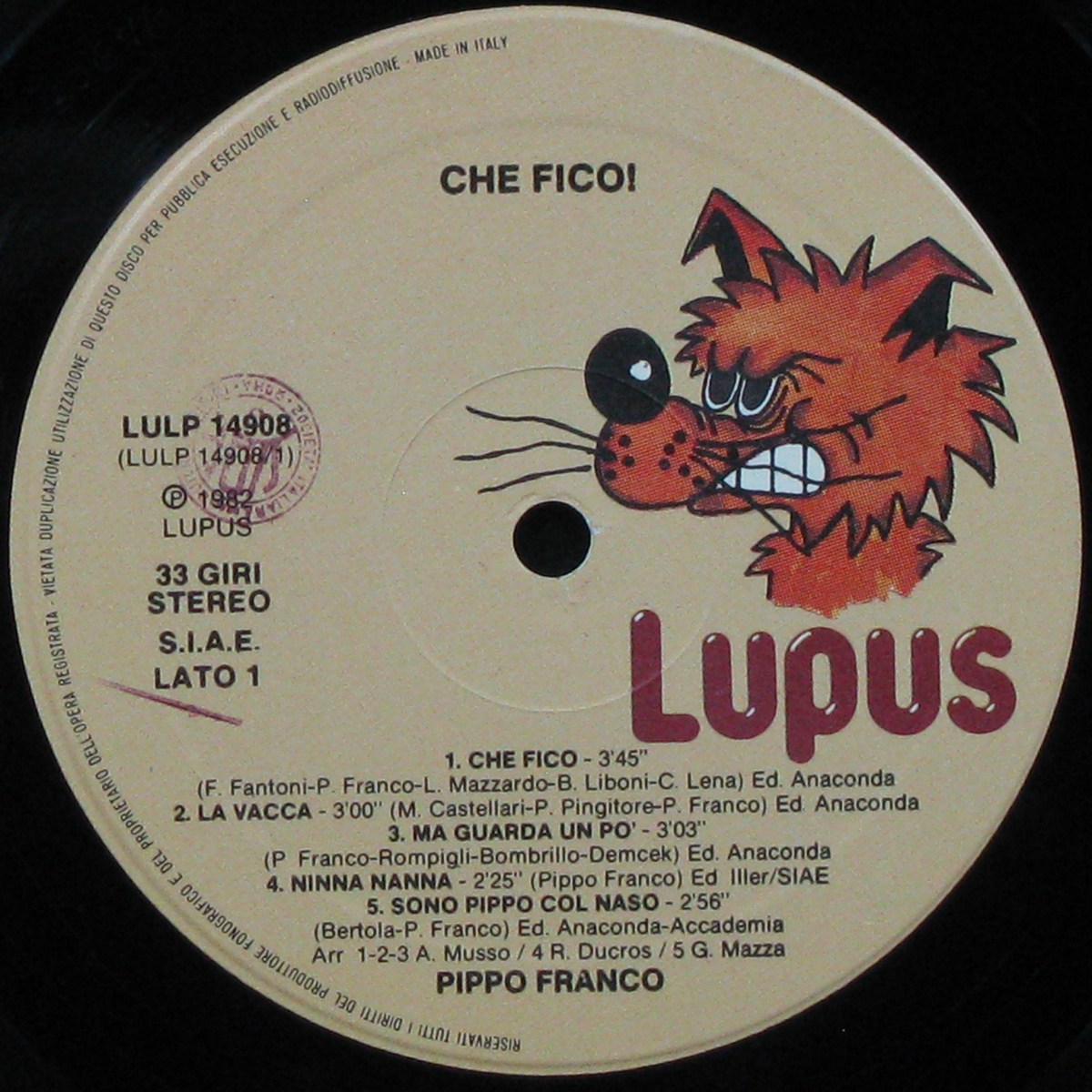 LP Pippo Franco — Che Fico! фото 3