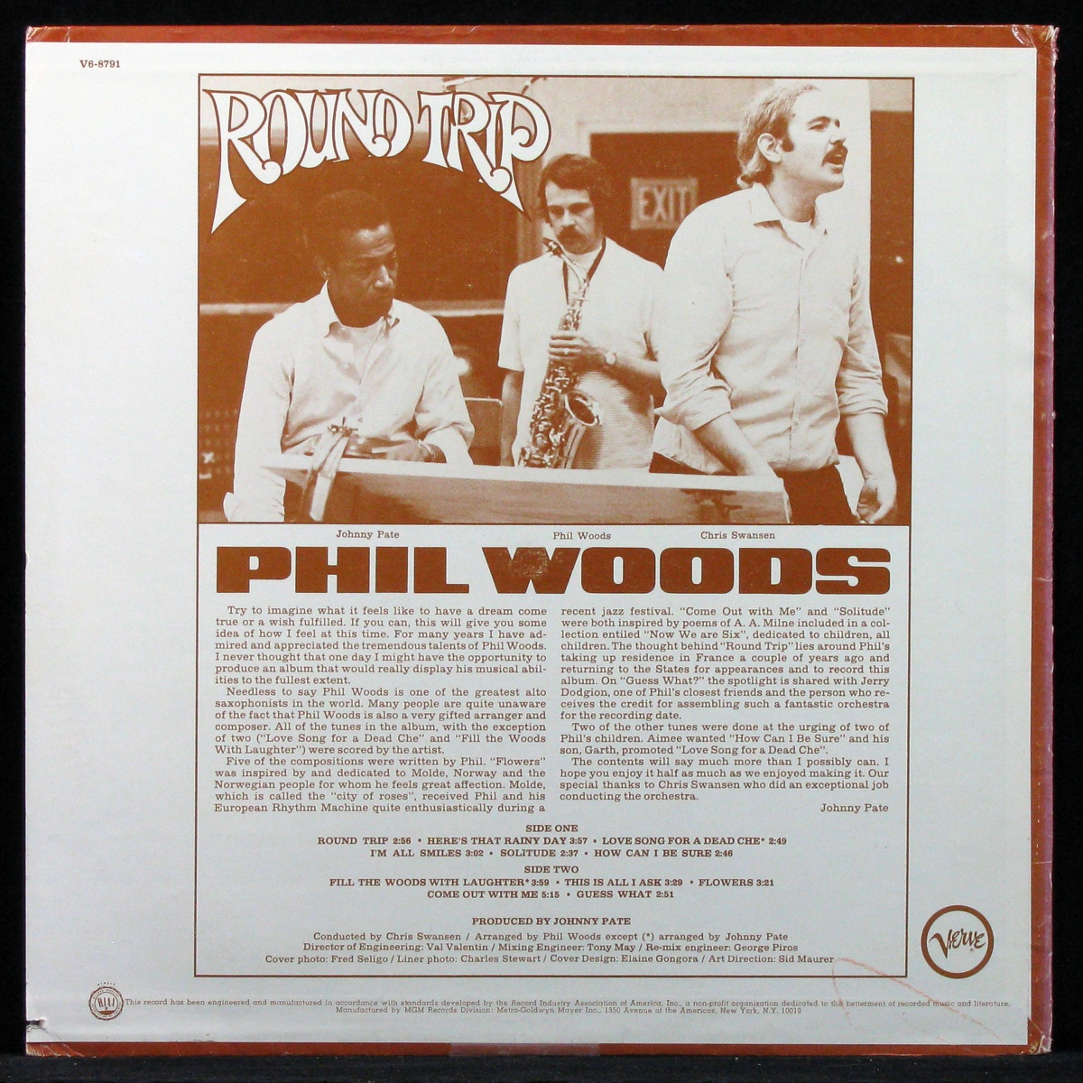 LP Phil Woods — Round Trip фото 2