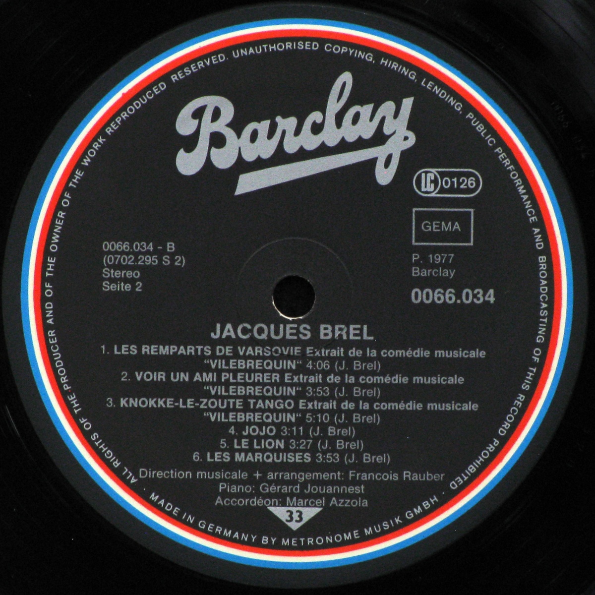 LP Jacques Brel — Brel фото 2