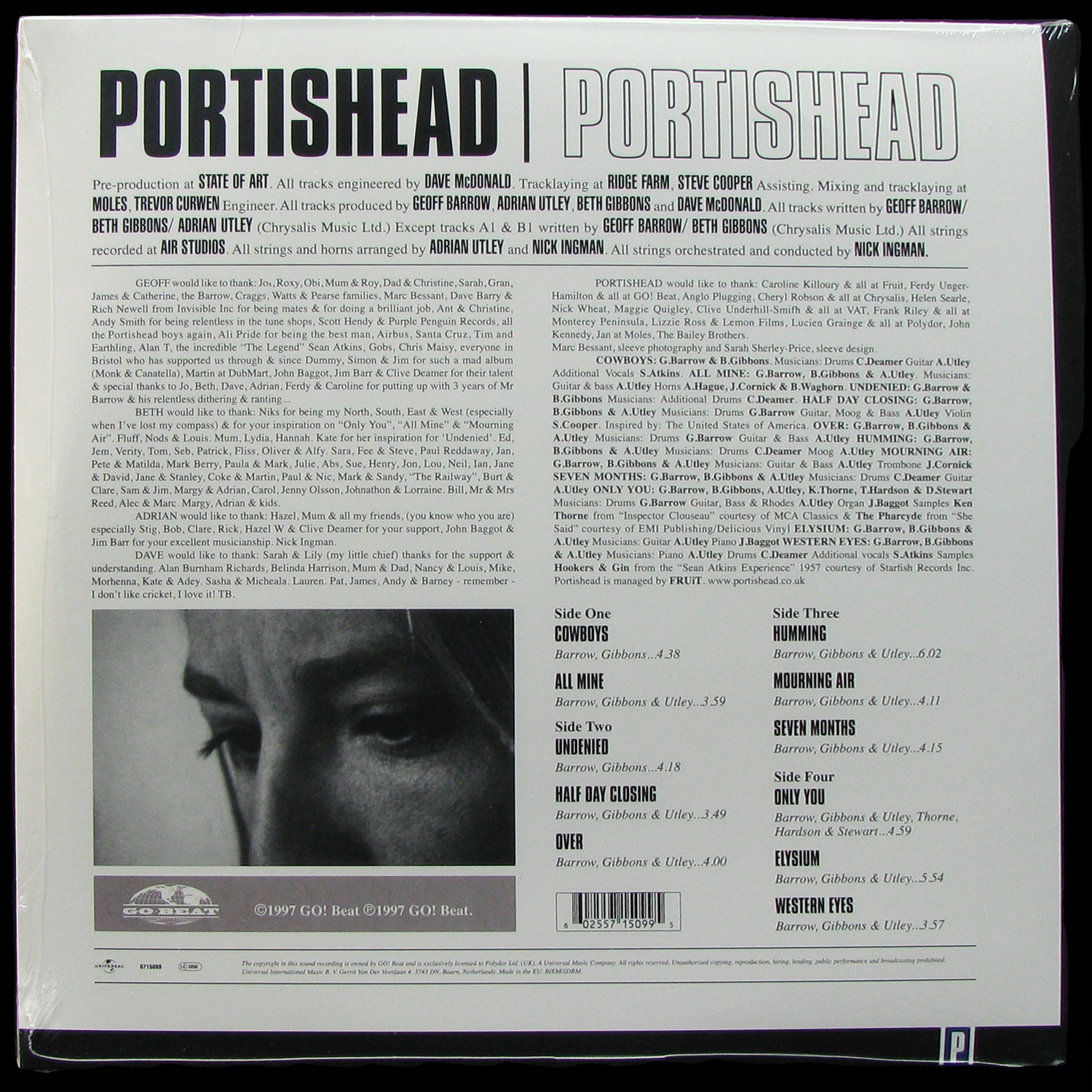 LP Portishead — Portishead (2LP) фото 2