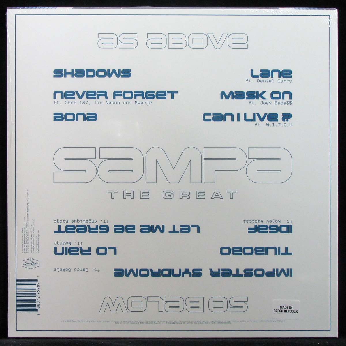 LP Sampa The Great — As Above So Below (coloured vinyl) фото 2