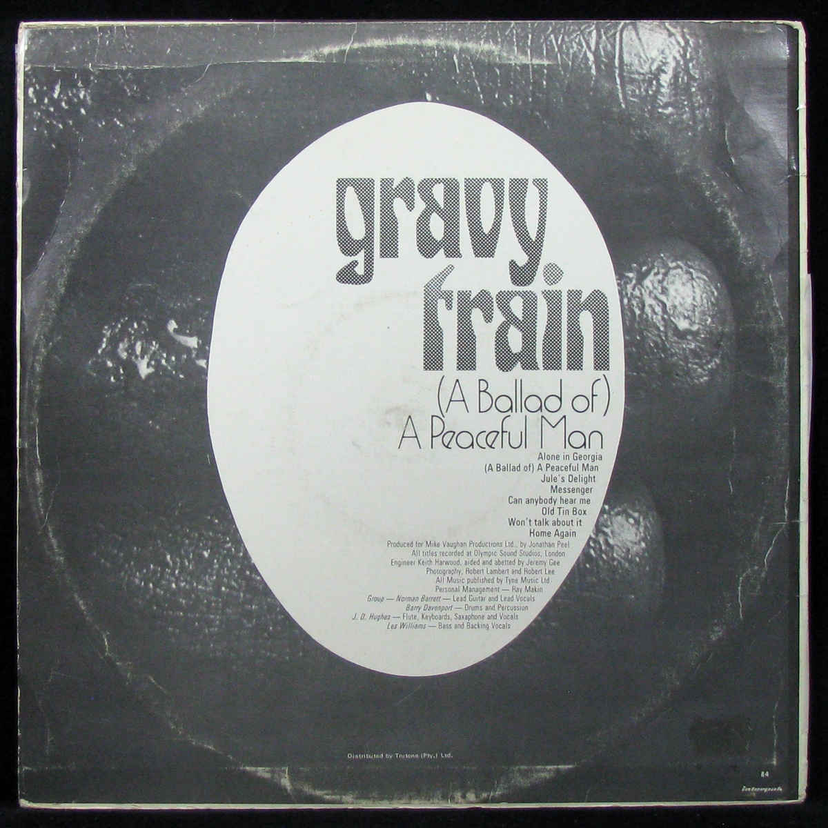 LP Gravy Train — A Ballad Of A Peaceful Man фото 2