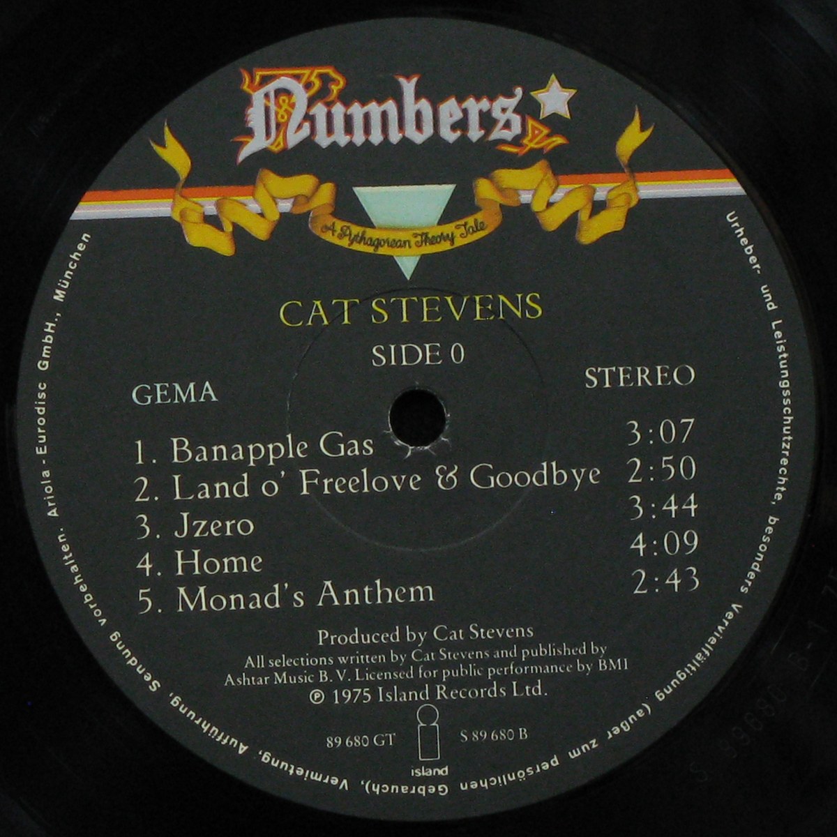 LP Cat Stevens — Numbers (+ book) фото 2