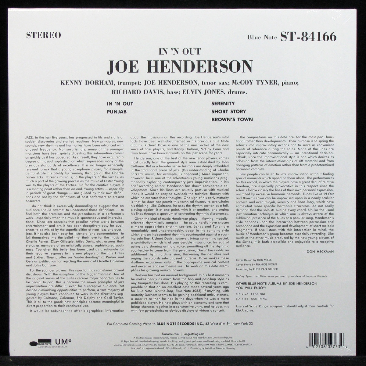 LP Joe Henderson — In 'N Out фото 2