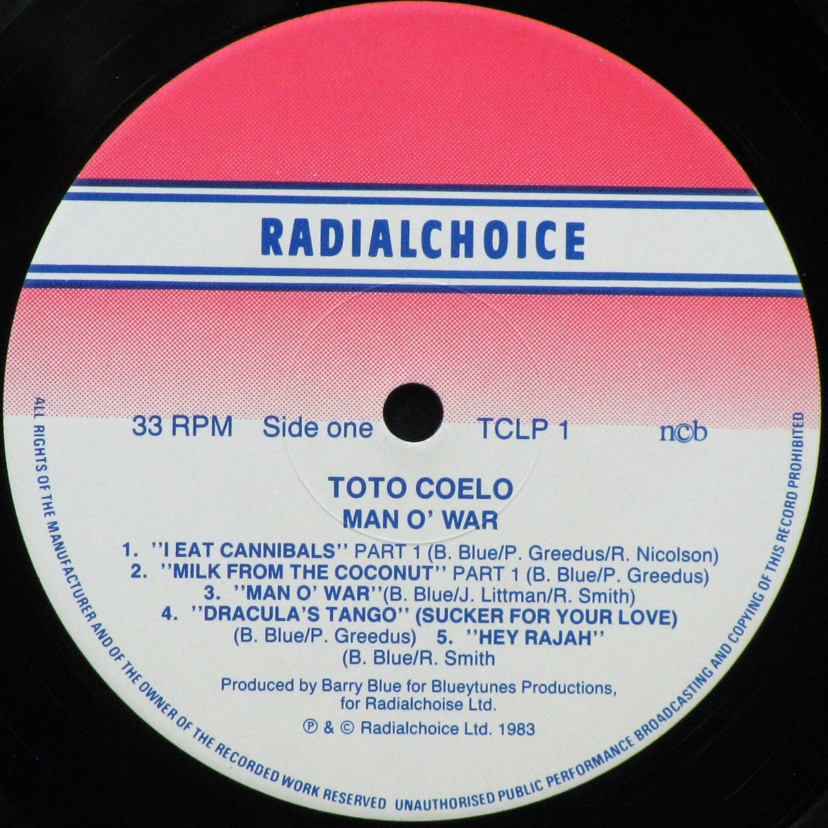 LP Toto Coelo — Man O' War фото 2