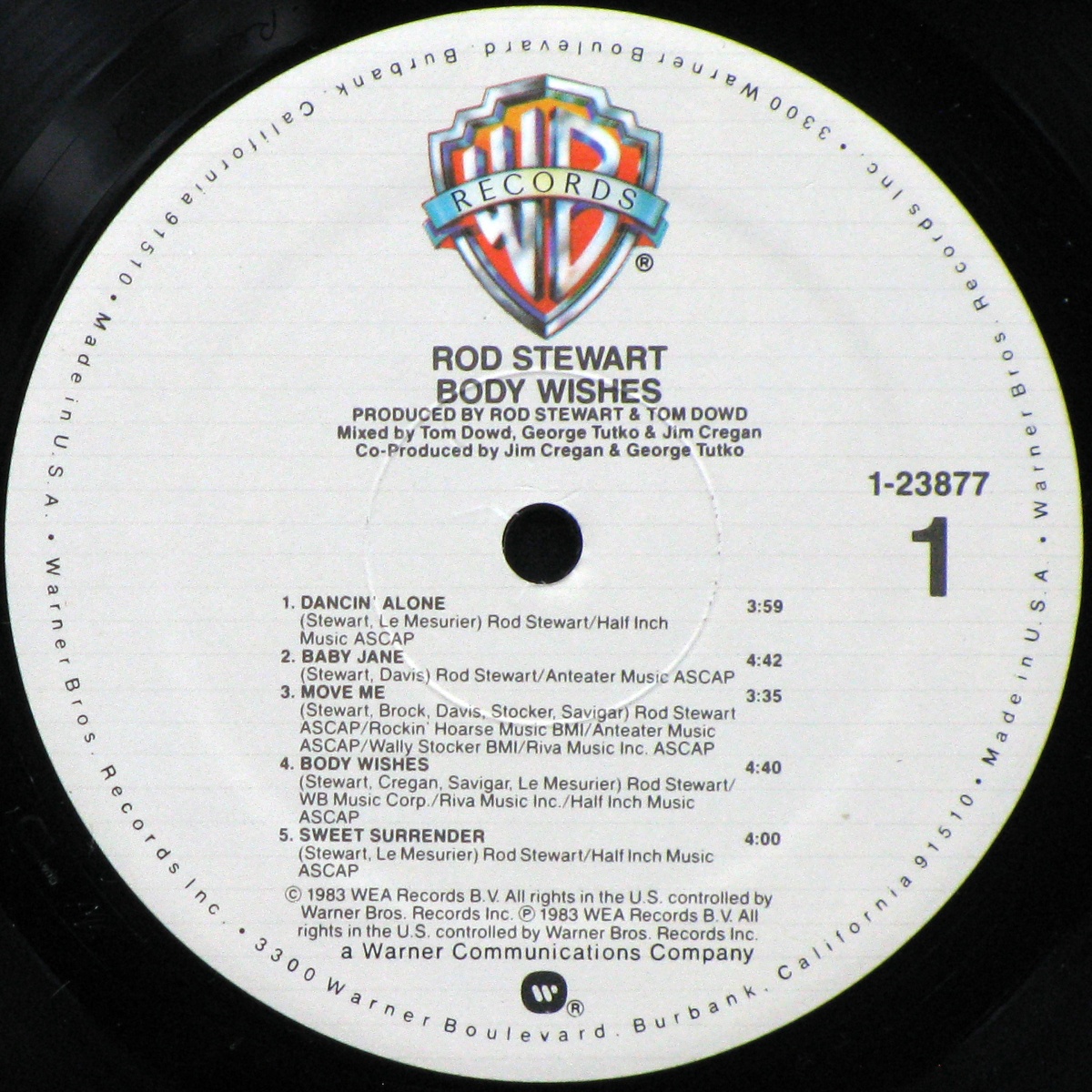 LP Rod Stewart — Body Wishes фото 2