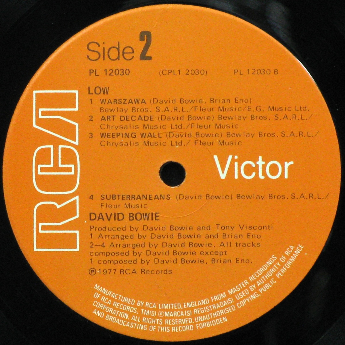 LP David Bowie — Low фото 6