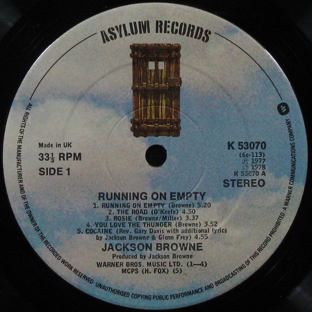 LP Jackson Browne — Running On Empty фото 2