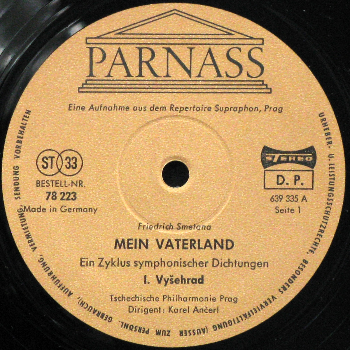 LP Karel Ancerl / Czech Philharmonic Orchestra — Smetana: Mein Vaterland (2LP, club edition) фото 2