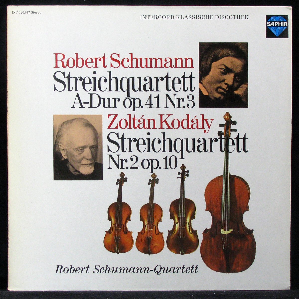 LP Robert Schumann-Quartett — Streichquartett A-Dur Op.41 Nr.3 / Streichquartett Nr.2 Op.10 фото