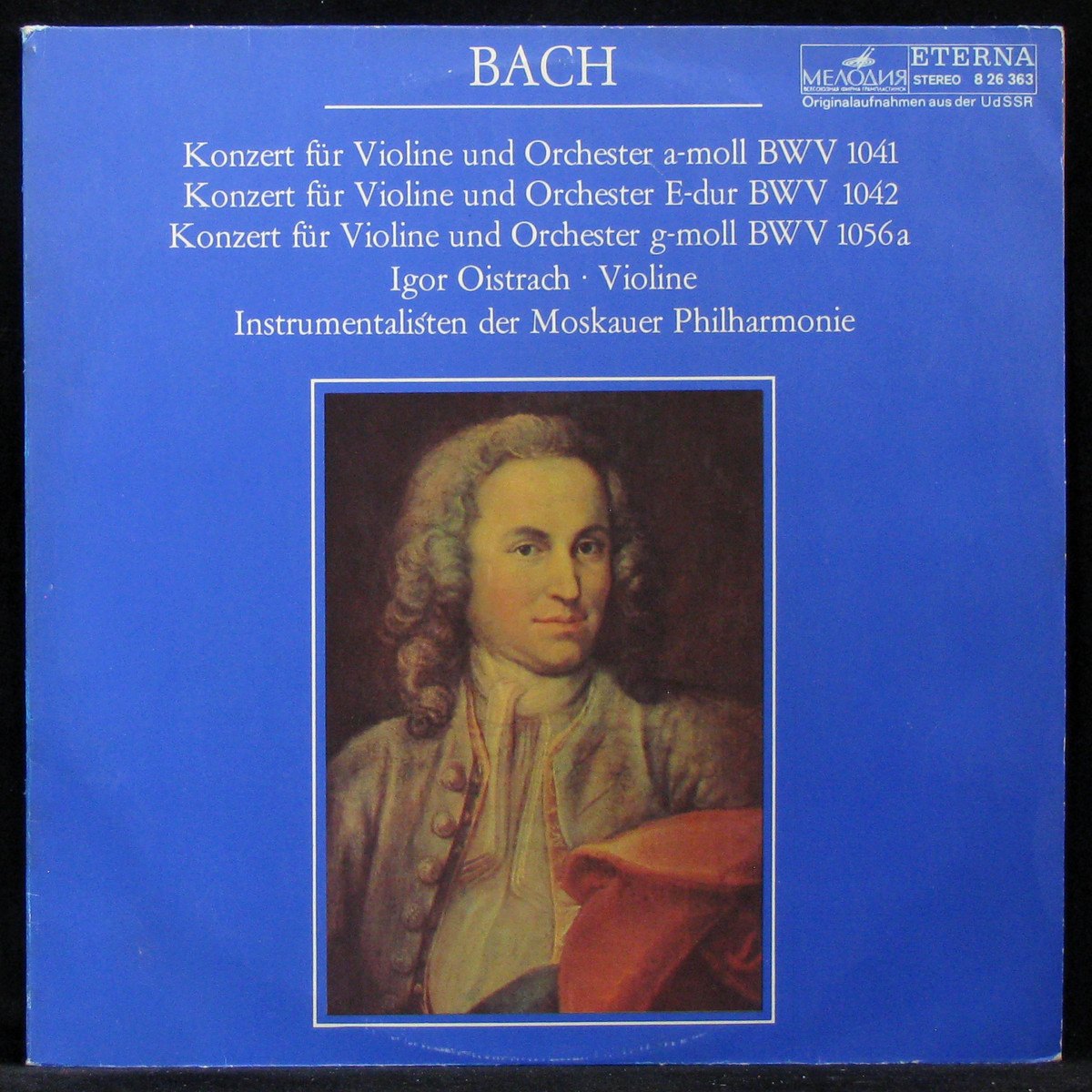 LP Instrumentalisten Der Moskauer Philharmonie — Bach: Konzert Fur Violine Und Orchester  фото