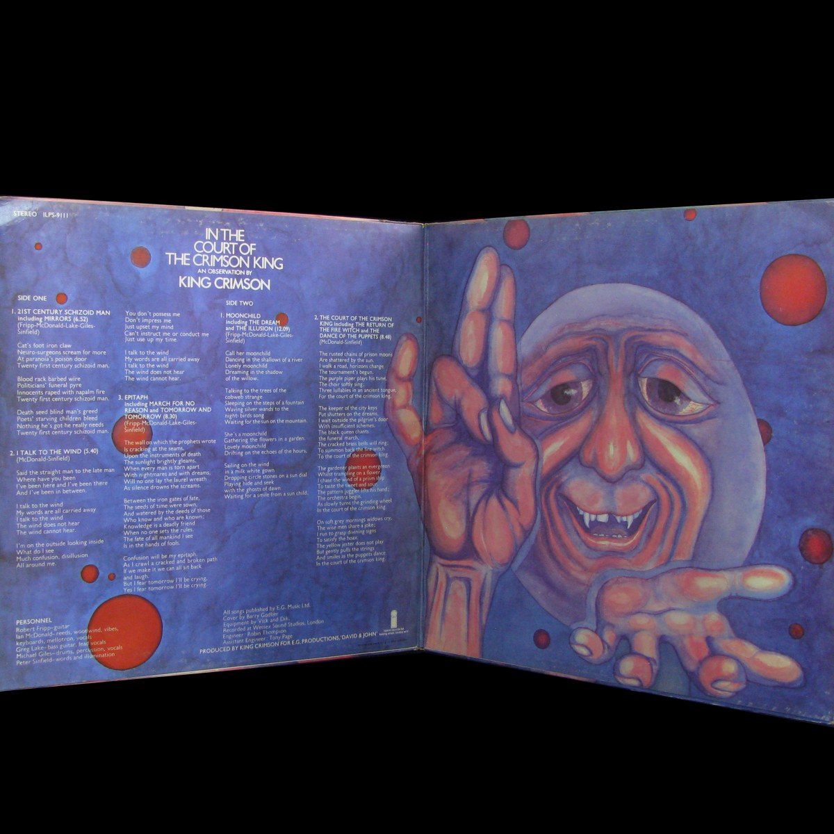 LP King Crimson — In the Court Of Crimson King фото 3
