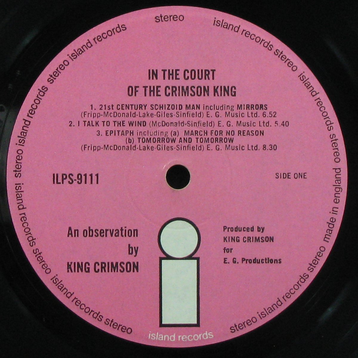 LP King Crimson — In the Court Of Crimson King фото 4