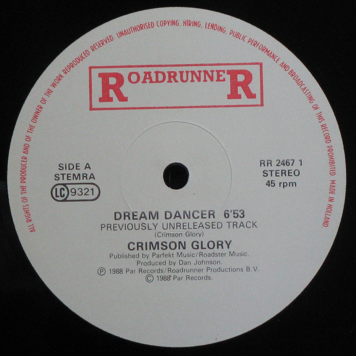 LP Crimson Glory — Dream Dancer (maxi) фото 2