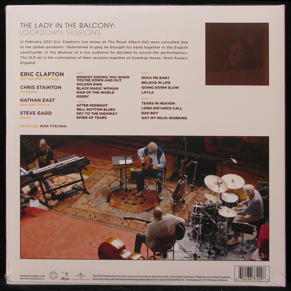 LP Eric Clapton — Lady In The Balcony: Lockdown Sessions (2LP) фото 2