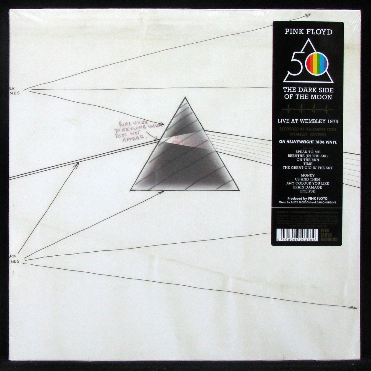 LP Pink Floyd — Dark Side Of The Moon (Live At Wembley 1974) фото