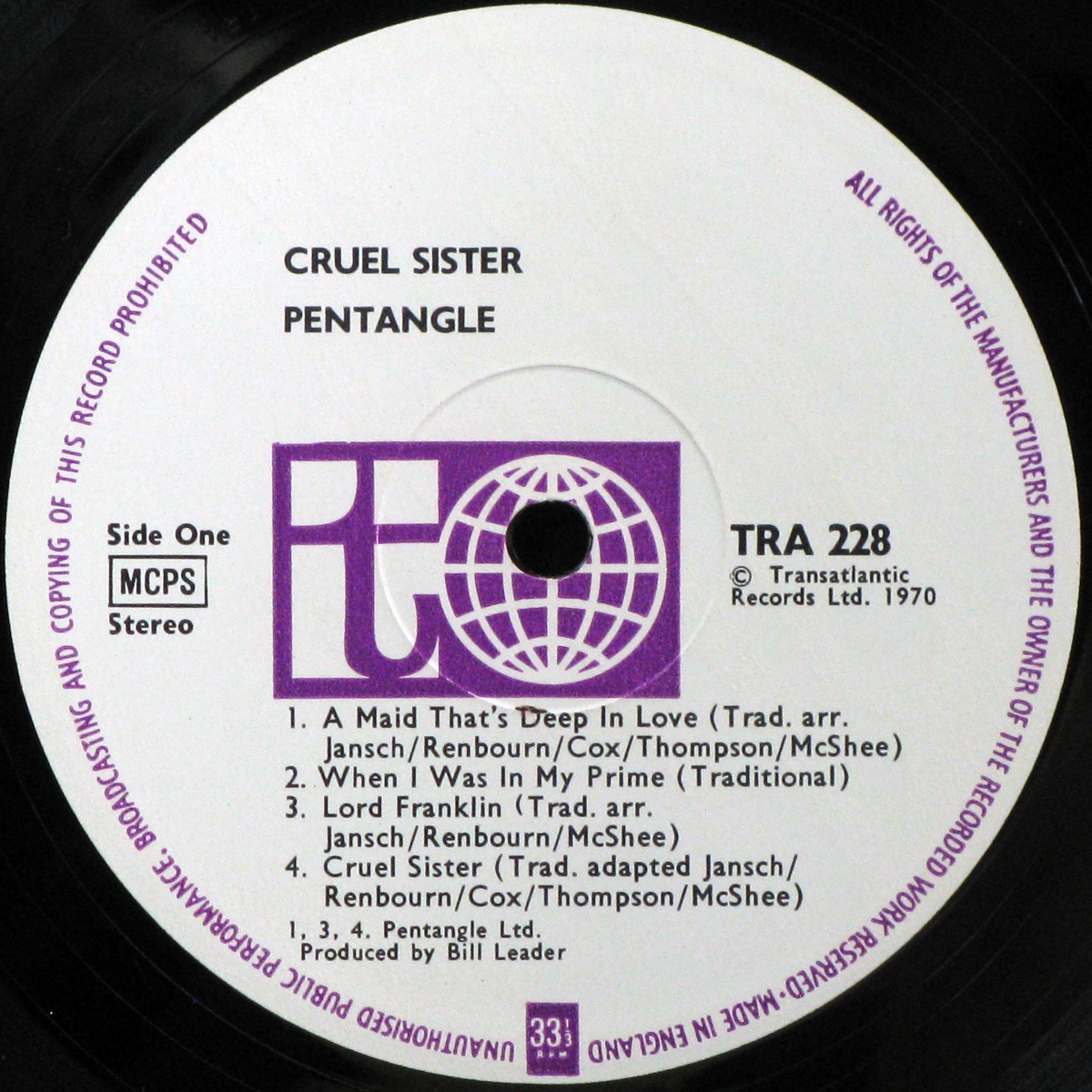 LP Pentangle — Cruel Sister фото 3