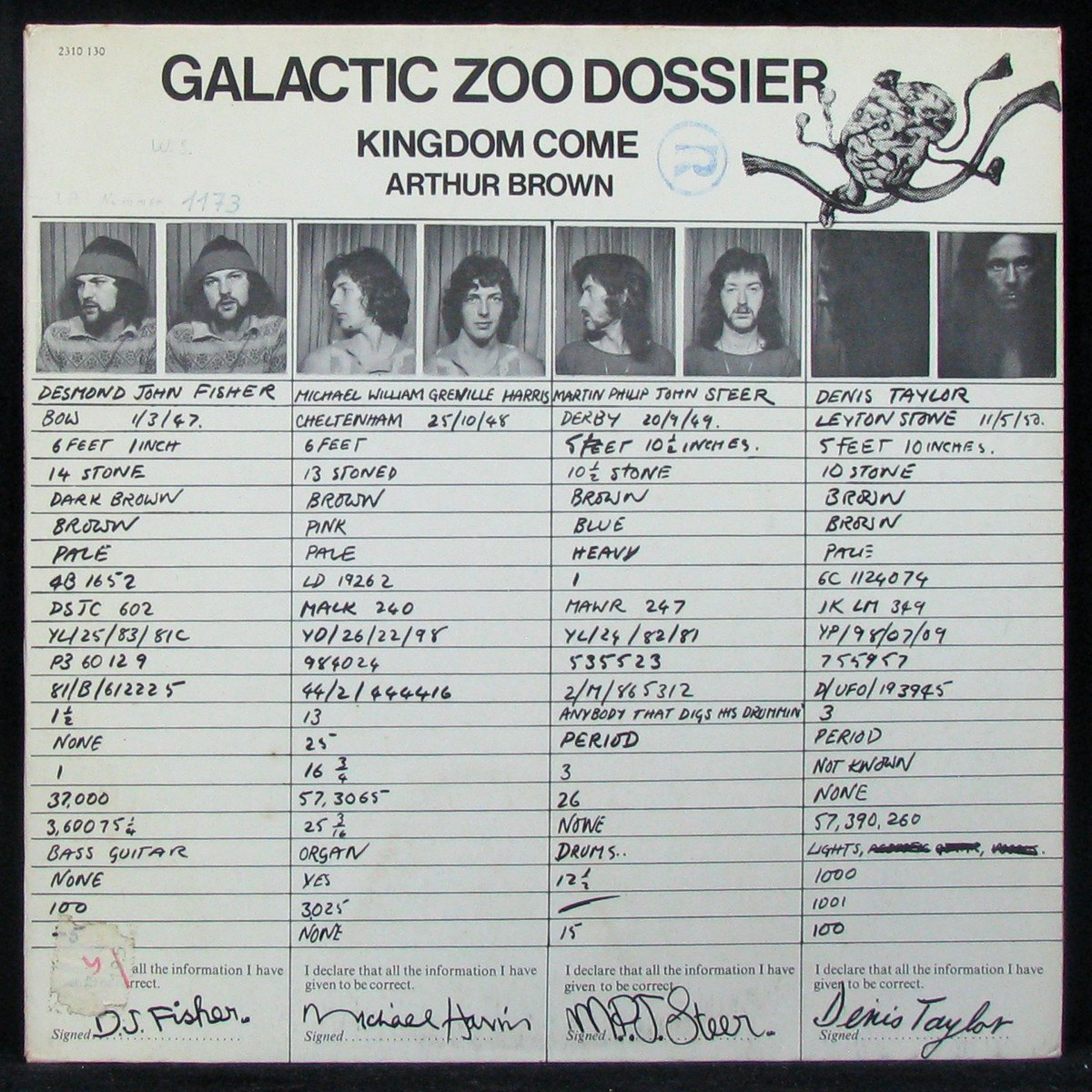 LP Kingdom Come — Galactic Zoo Dossier  фото