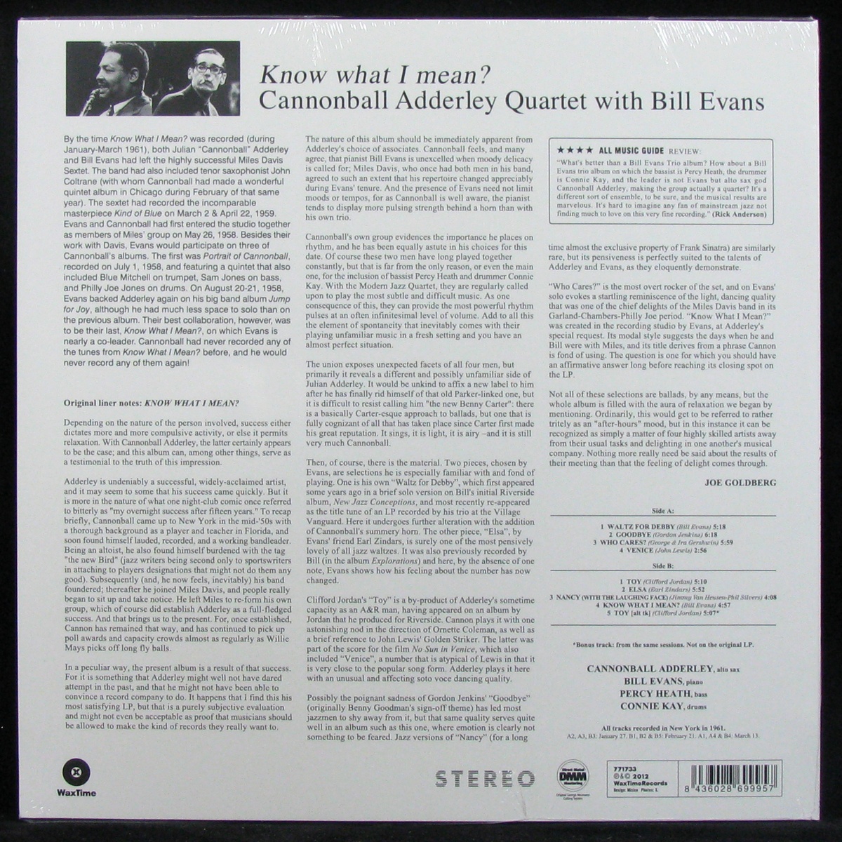 LP Cannonball Adderley / Bill Evans — Know What I Mean? фото 2