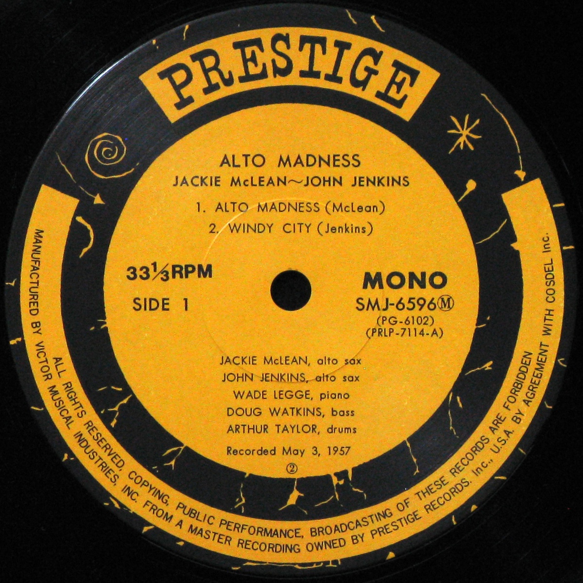 LP Jackie McLean / John Jenkins — Alto Madness (mono) фото 4