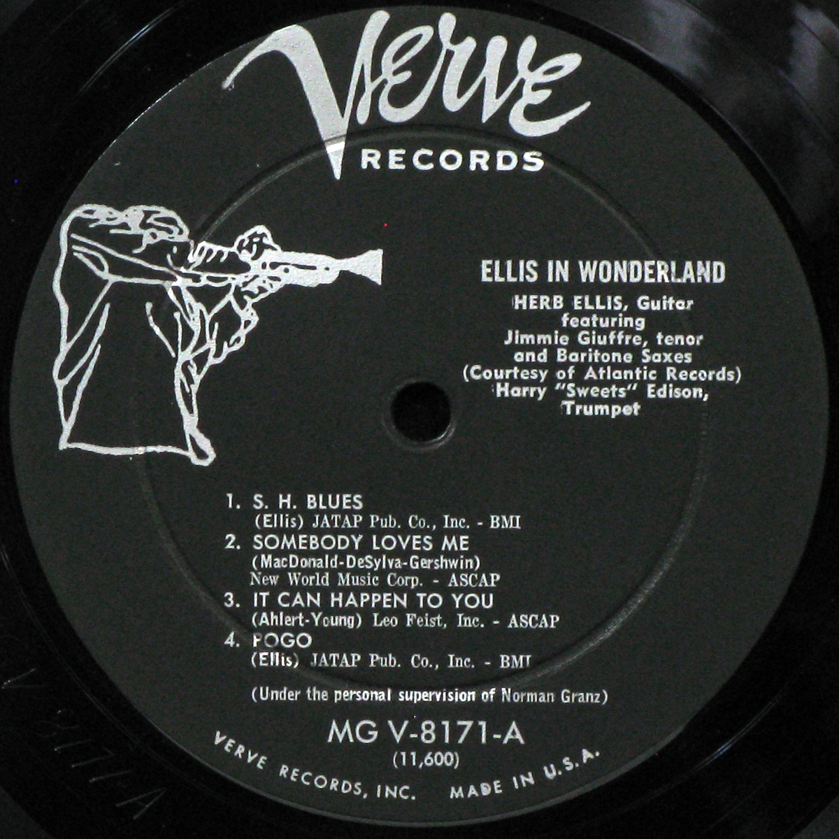 LP Herb Ellis — Ellis In Wonderland (mono) фото 3