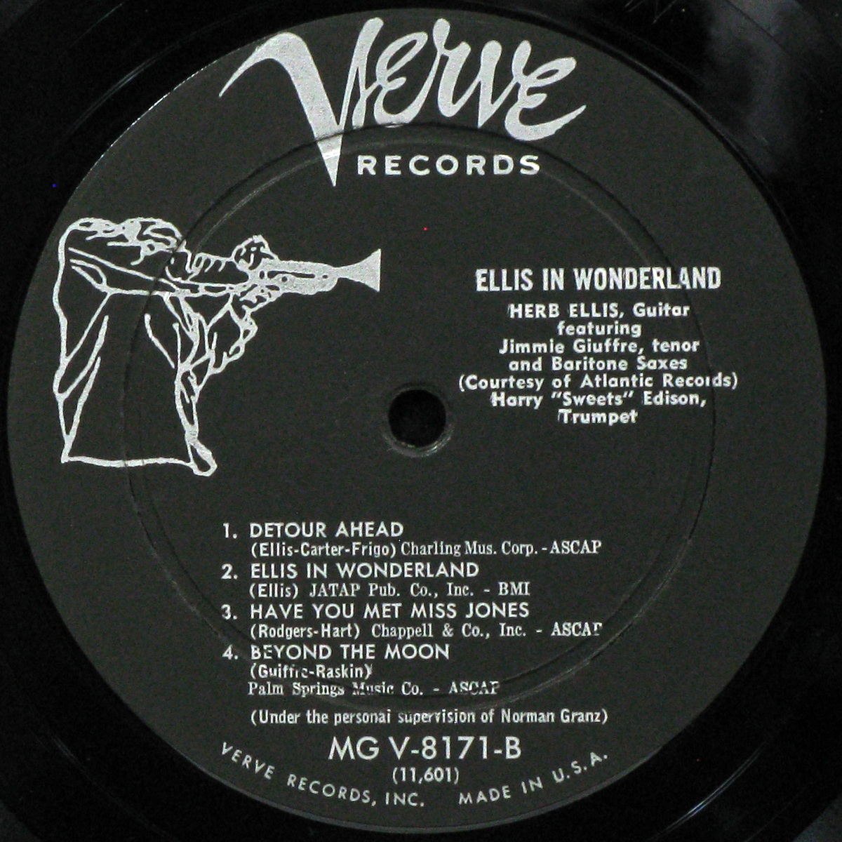 LP Herb Ellis — Ellis In Wonderland (mono) фото 4