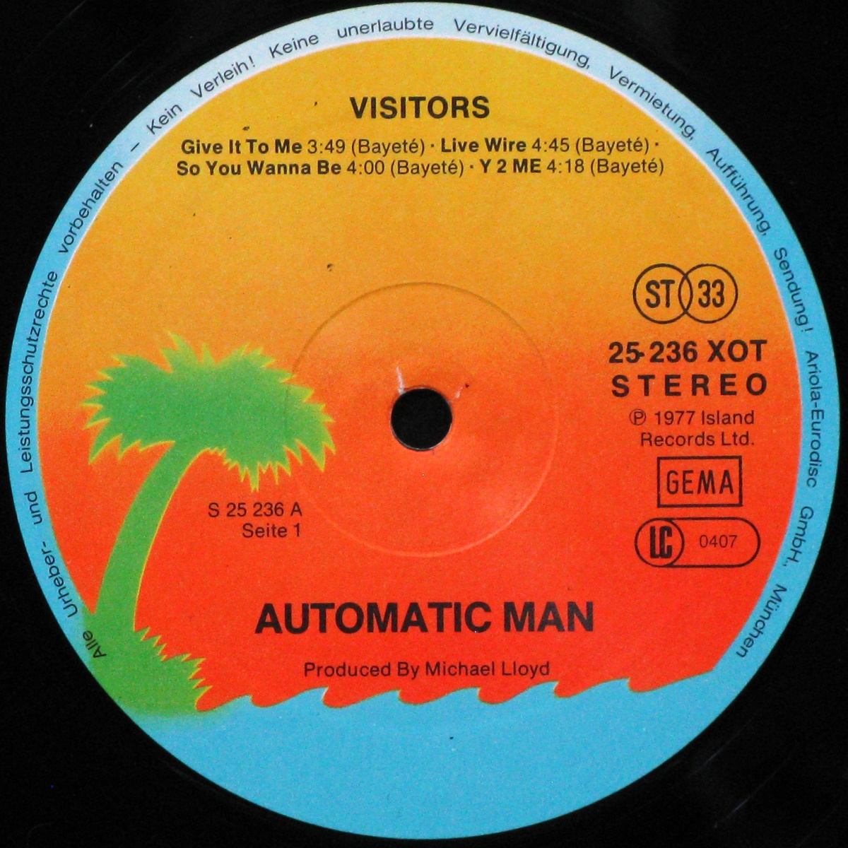 LP Automatic Man — Visitors фото 2