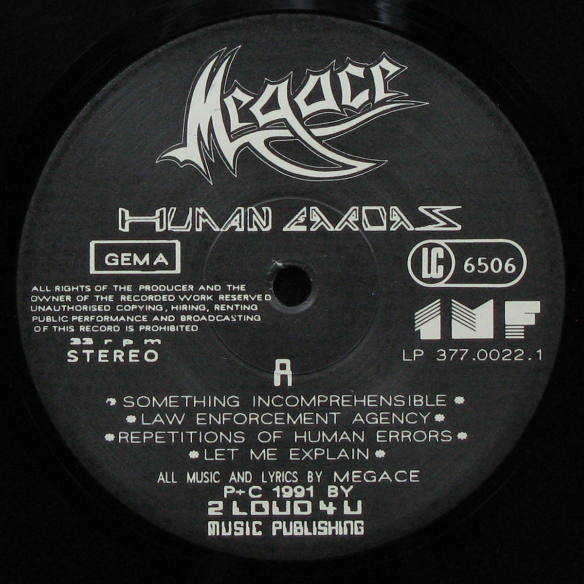 LP Megace — Human Errors фото 3