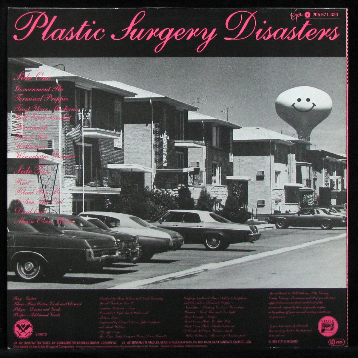 LP Dead Kennedys — Plastic Surgery Disasters фото 2
