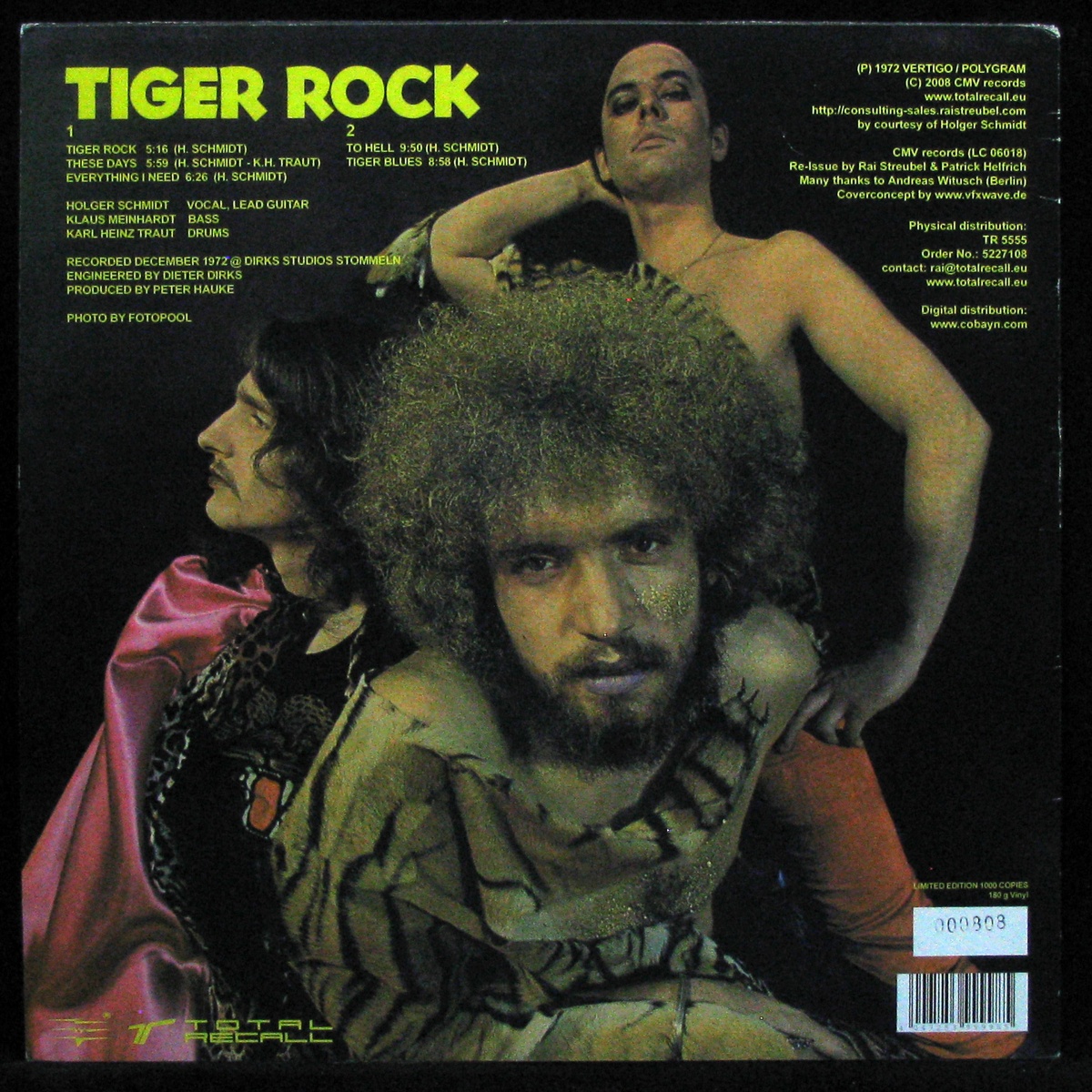 LP Tiger B. Smith — Tiger Rock We're Tiger Bunch (+ poster, +postcard) фото 2
