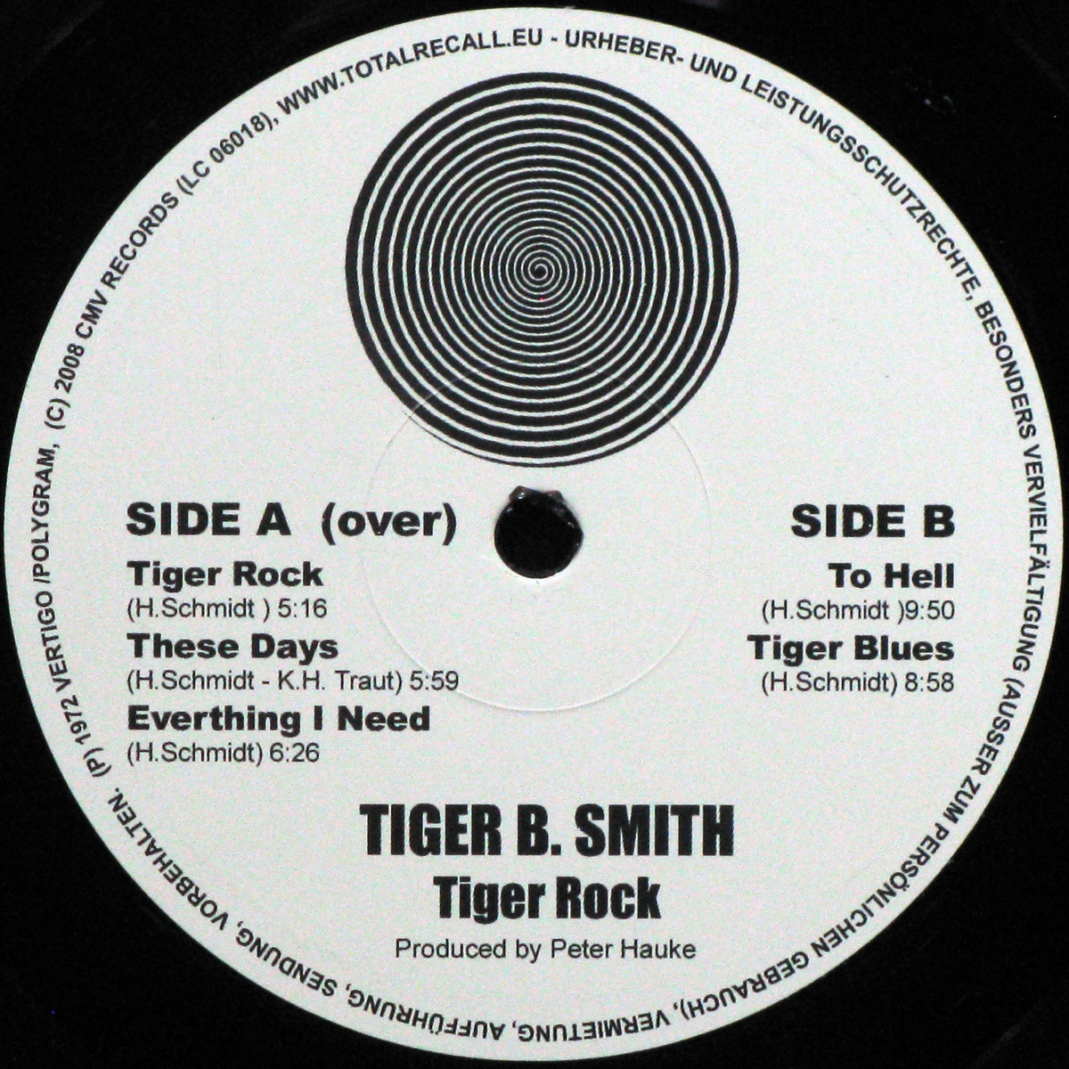 LP Tiger B. Smith — Tiger Rock We're Tiger Bunch (+ poster, +postcard) фото 4