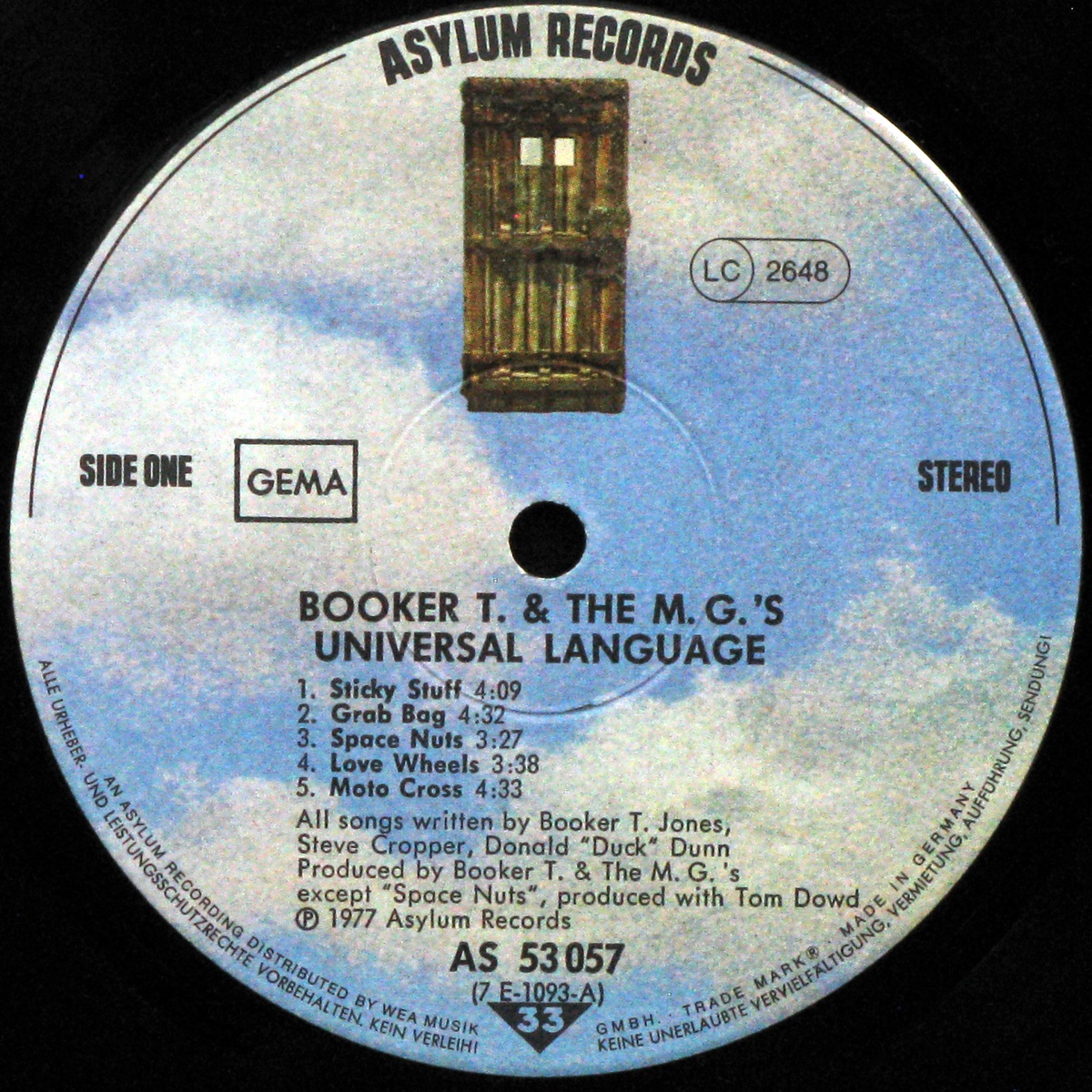 LP Booker T & The MG's — Universal Language фото 2