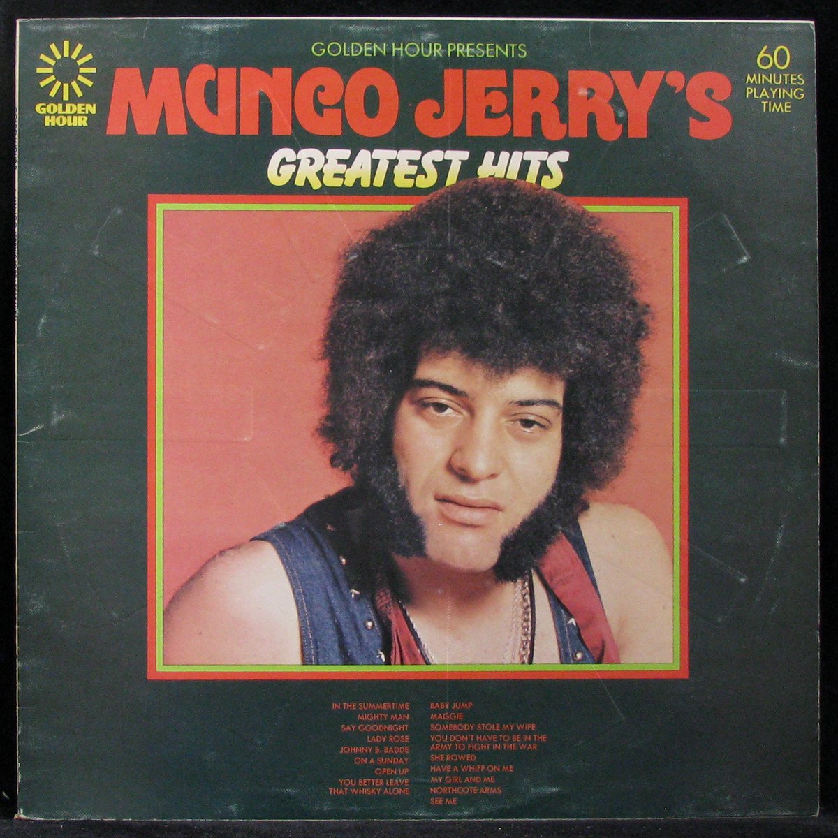 LP Mungo Jerry — Golden Hour Presents Mungo Jerry's Greatest Hits  (dark red vinyl) фото