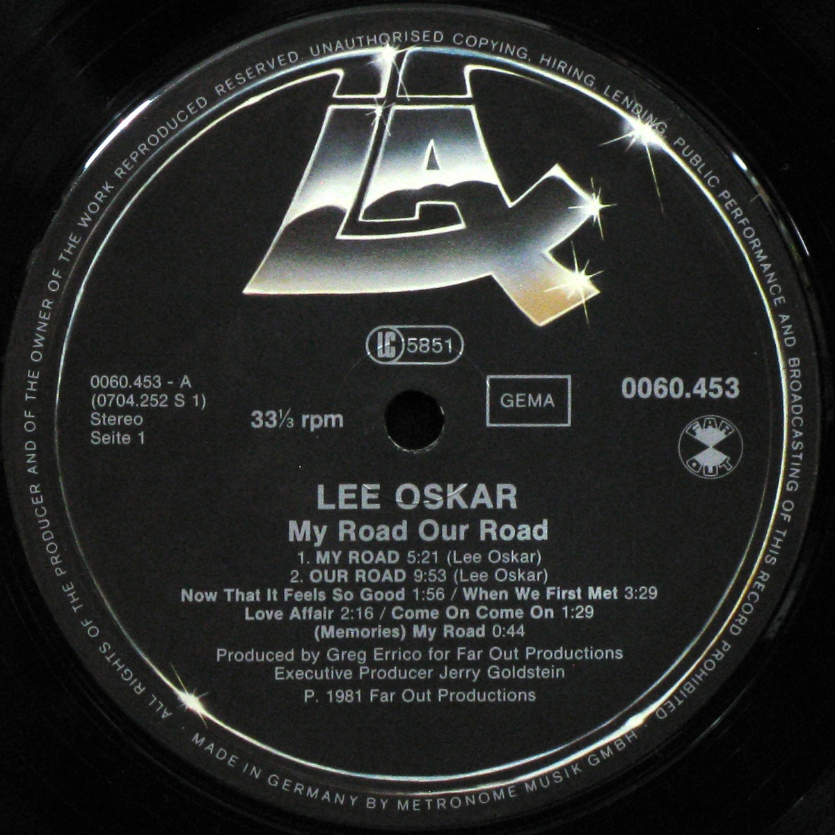 LP Lee Oskar — My Road Our Road фото 2