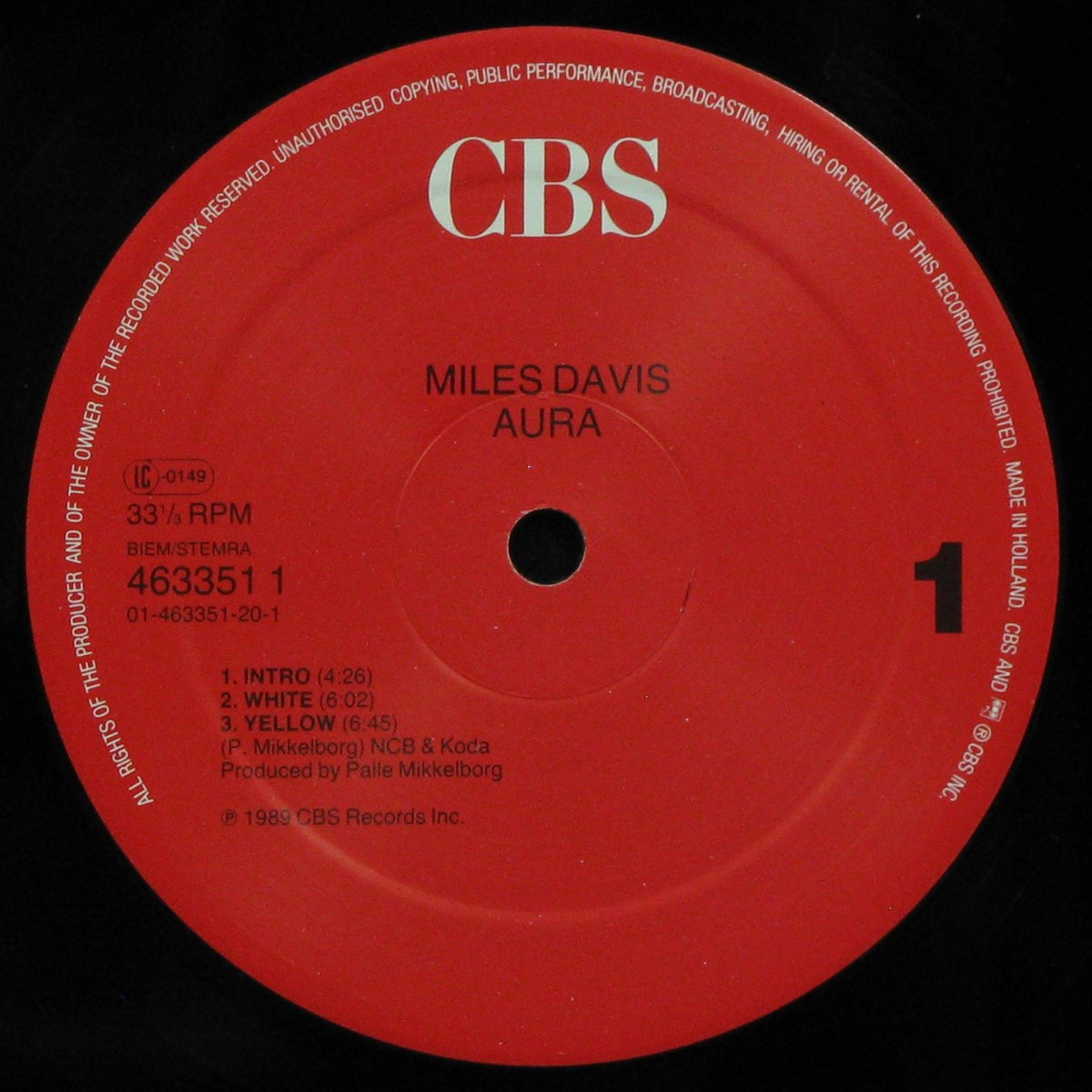 LP Miles Davis — Aura (2LP) фото 3